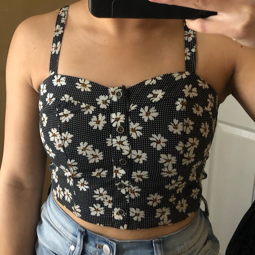 Floral crop top